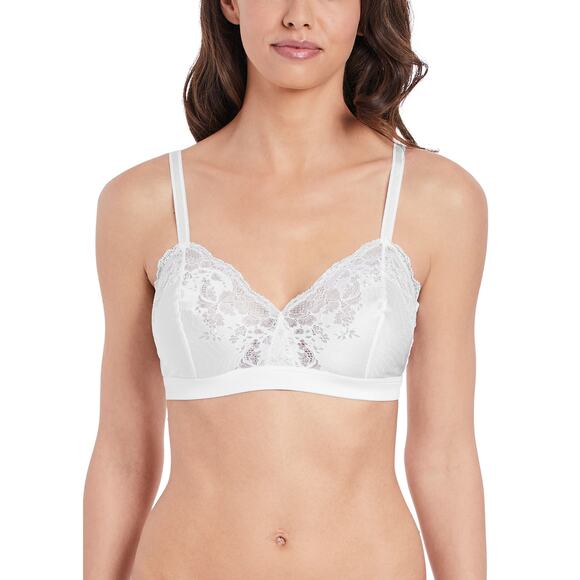 Wacoal Non-Wired Intricate Lace Affair Bralette Bra White Size 38C/D - Picture 1 of 5